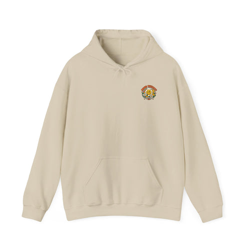 Cheerful Vintage “Cheer the F*ck Up Buttercup” Hoodie – Retro Sunshine Floral Pullover