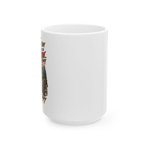 A Hike a Day Keeps the Therapist Away Ceramic Mug | Funny Hiking Coffee Mug | Mood Therapy Co